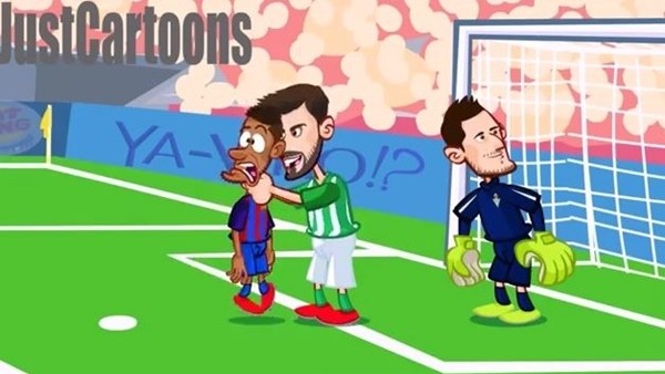 Real Betis - Barcelona maçı animasyon film oldu