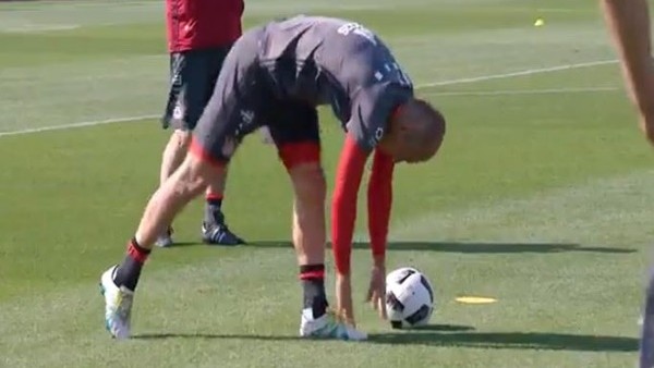 Bayern Münih antremanında ilginç anlar!