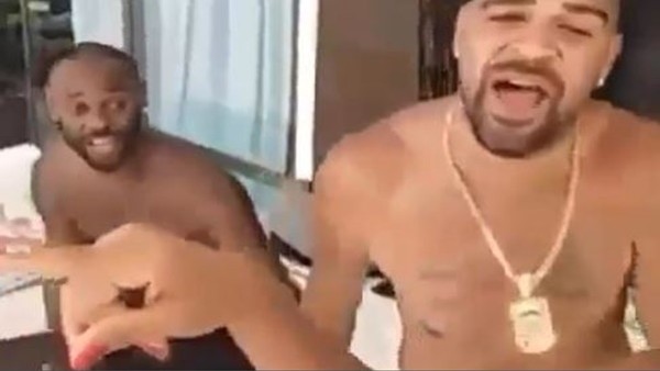 Vagner Love ve Adriano'dan çılgın dans!