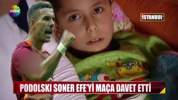 Podolski, Soner Efe'yi maça davet etti