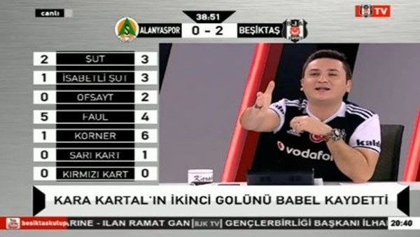 Ryan Babel'in golünde BJK TV!