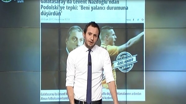 En Çok Tıklanan Haber - Levent Nazifoğlu'ndan Podolski'ye tepki