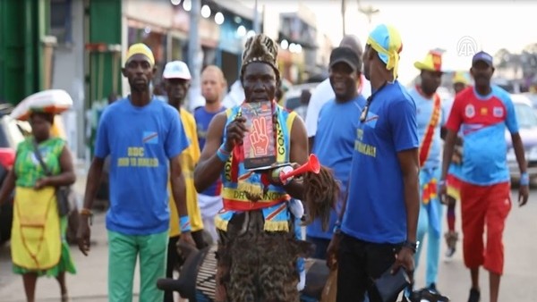 Togo - Demokratik Kongo maçında taraftarların renki görüntüleri