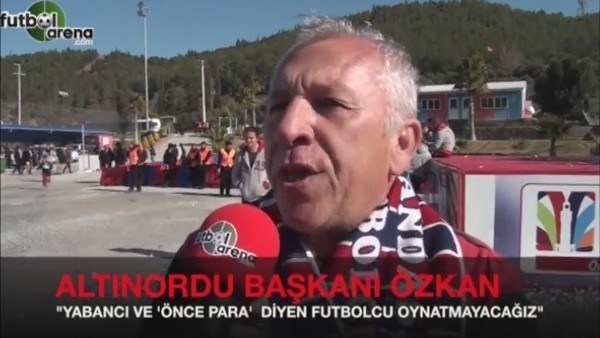 "Yabancı ve 'önce para' diyen futbolcu oynatmayacağız"