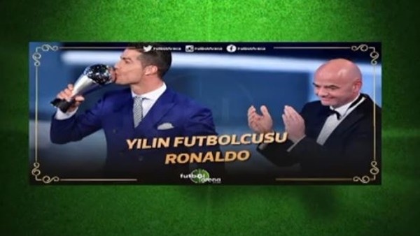 Cristiano Ronaldo yılın en iyisi seçildi