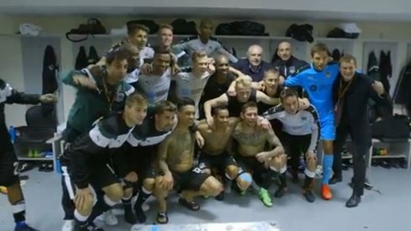 Fenerbahçe maçı sonrası Krasnodar soyunma odasında büyük coşku