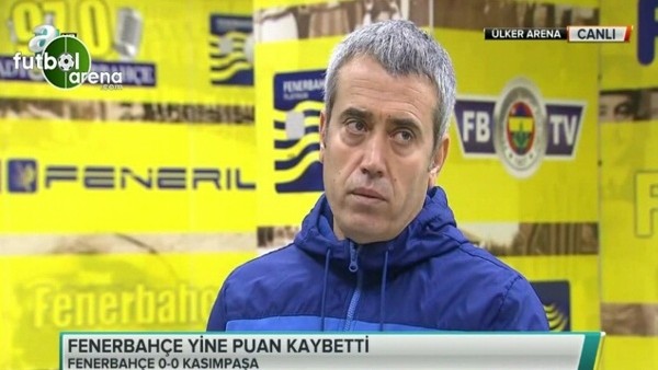 Kemal Özdeş'ten Fenerbahçe maçı itirafı