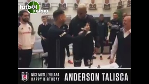 Talisca'nın doğum günü kutlamasından neşeli anlar 