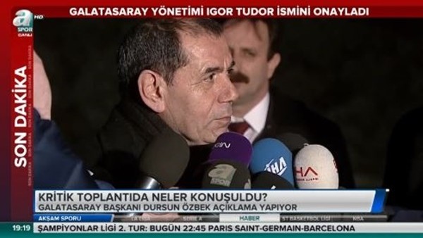 Dursun Özbek: "Riekerink ile yolları ayırdık"