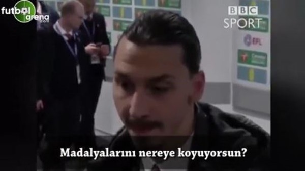Zlatan İbrahimovic: 'Madalyalarım için ayrı bir evim var.'