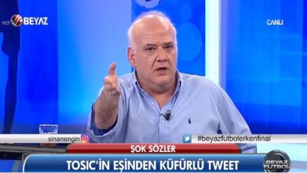 Van Persie - Tosic kırmızı kart pozisyonu canlı yayında kavga çıkardı