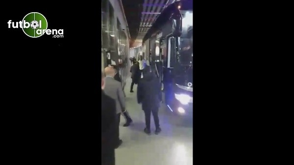 Beşiktaş kafilesi Arena'ya giriş yaptı