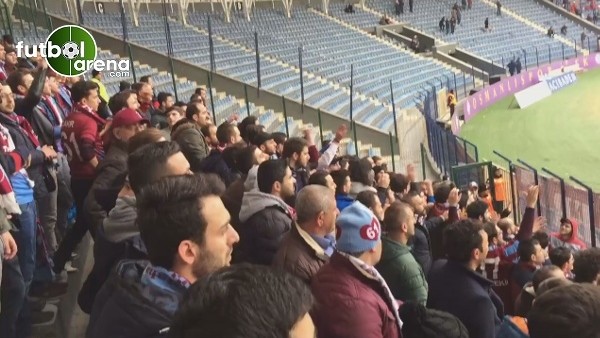 Trabzonspor taraftarlarından 'Kayseri' tezahüratı