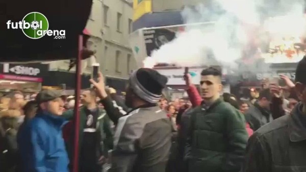 Beşiktaş taraftarı maça hazır