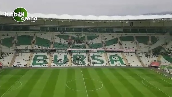 Bursaspor - Fenerbahçe maçı öncesi Timsah Arena'nın atmosferi.