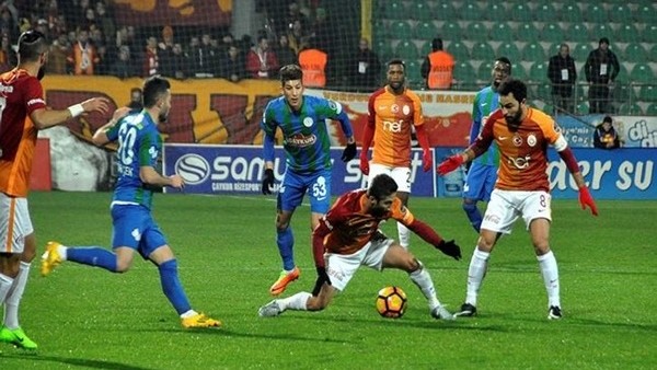 Çaykur Rizespor - Galatasaray maçından kareler
