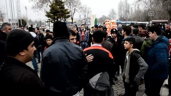 Gaziantepsporlu taraftarlardan protesto
