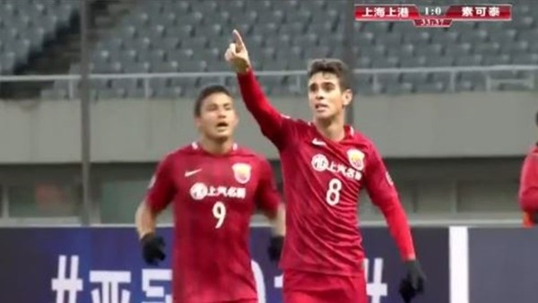 Oscar, Çin serüvenine golle başladı