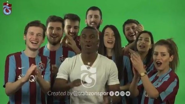 Trabzonsporlu taraftarlardan maça davet klibi