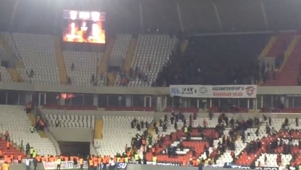 Gaziantep'te maç bitti olaylar başladı