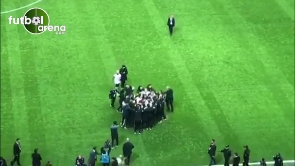 Beşiktaşlı futbolcular galibiyeti böyle kutladı