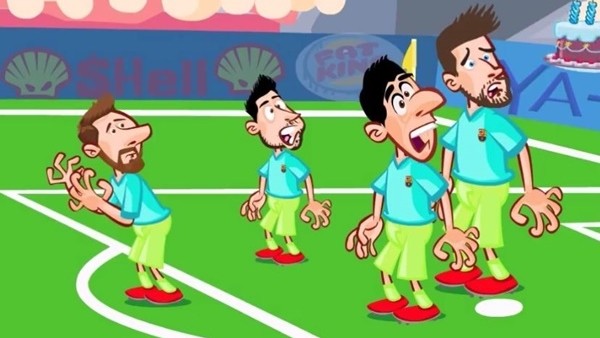 PSG - Barcelona maçı animasyon film oldu