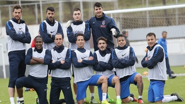 Trabzonspor'da neşeli antrenman
