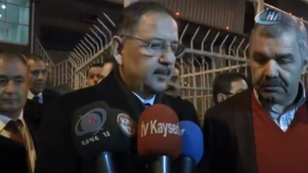 Kayseri'de bakan Mehmet Özhaseki'den Fenerbahçe maçı isyanı
