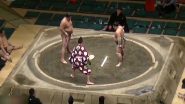 Bu maç sumo tarihine geçer