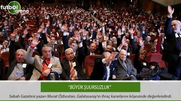 Murat Özbostan: ''Büyük şuursuzluk''