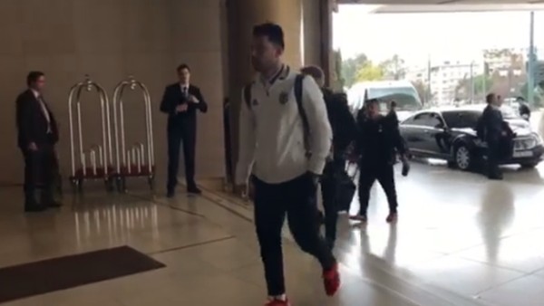 Beşiktaş, Atina'da konaklayacağı otele ulaştı