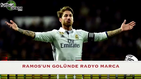 Sergio Ramos'un golünde kendinden geçen spiker