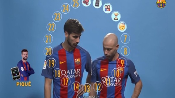 Emoji sırası Gomez ve Mascherano'da