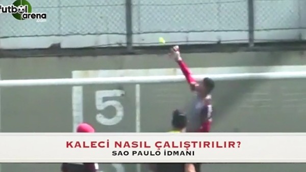 Tenis topuyla kaleci antrenmanı