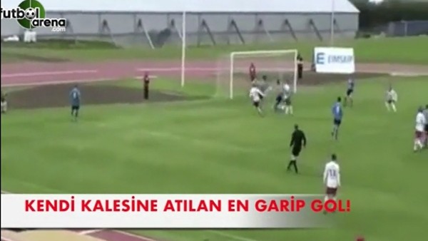 Kendi kalesine atılan en garip gol!