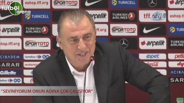 Fatih Terim: ''Seviniyorum onun adına çok çalışıyor.''