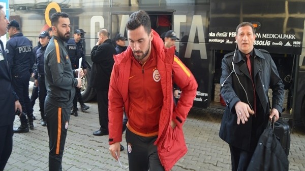 Galatasaray kafilesi Trabzon'da