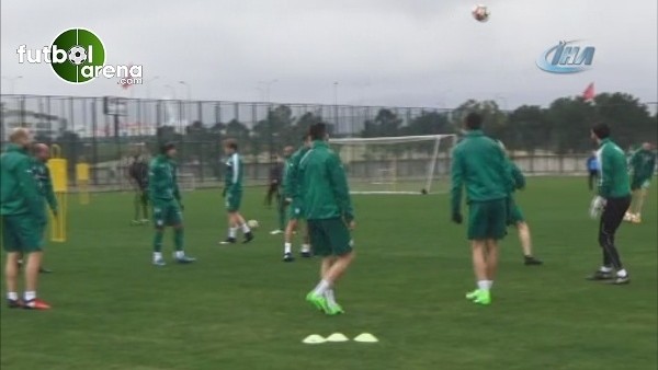 Bursaspor şut çalıştı