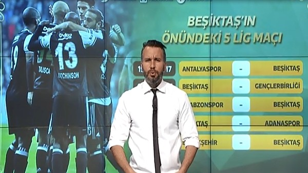 Beşiktaş'ın 5 maçlık fikstürü