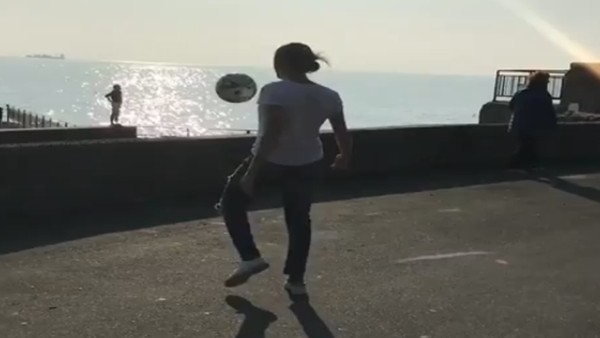 Cassano'nun eşi Carolina futbolda eşi kadar yetenekli