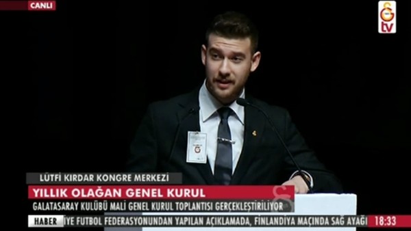 Nazımcan Angın'ın Galatasaray kongresinde yaptığı konuşma