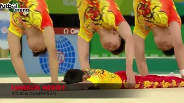 İzleyenleri hayrete düşüren esneklik