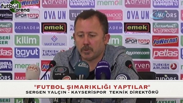 Sergen Yalçın: 'Futbol şımarıklığı vardı'
