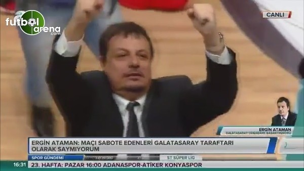 Ergin Ataman'ın protestolar ile ilgili açıklamaları.