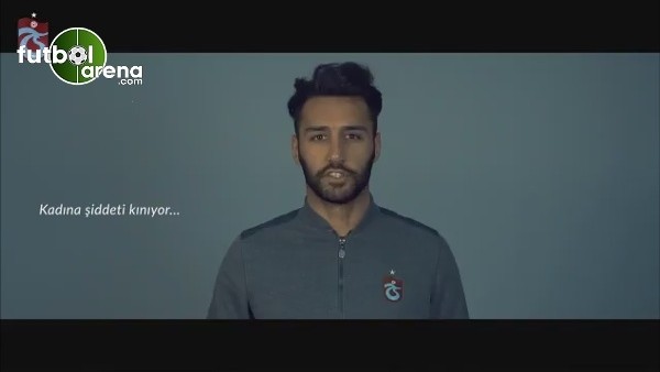 Trabzonspor'lu futbolculardan kadınlar günü mesajı