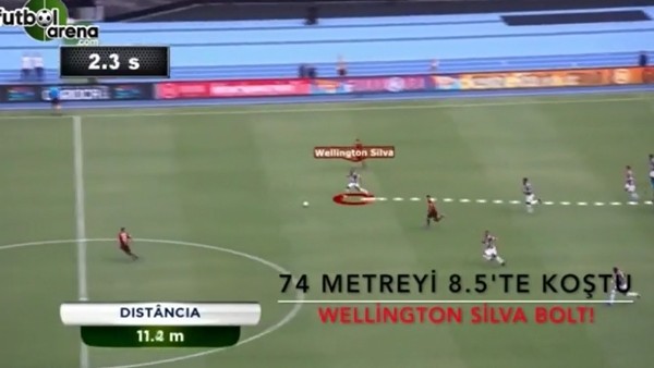 Welliton Silva'dan müthiş koşu