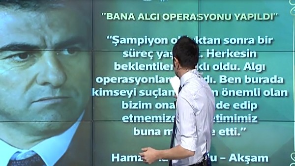 Hamza Hamzaoğlu: "Bana algı operasyonu yapıldı"