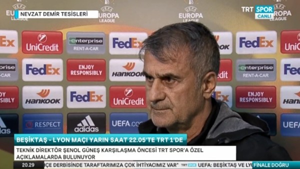 Şenol Güneş: 'Ceza kararını UEFA mı, yoksa Lyon mu aldı bilmiyorum'