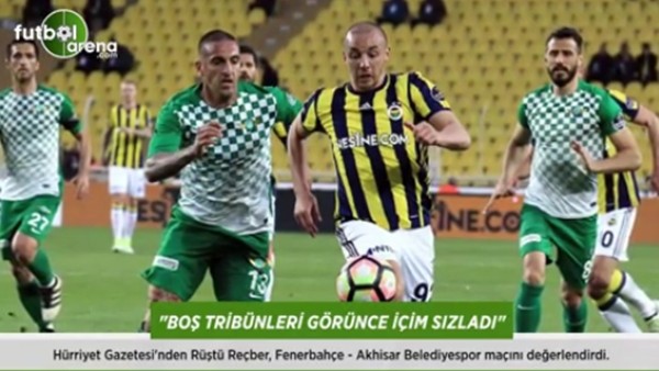 Rüştü Reçber: 'Boş tribünleri görünce içim sızladı.'