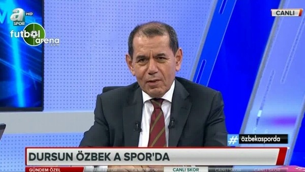 Dursun Özbek'ten canlı yayında Sabri gafı 